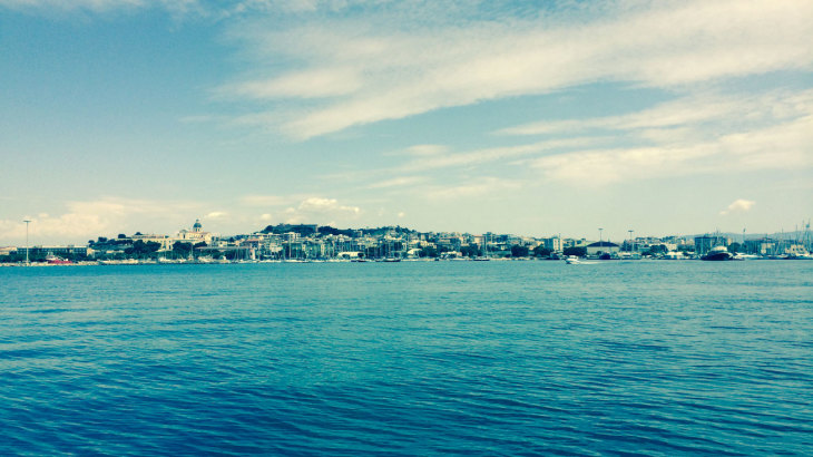 Cagliari from The Sea